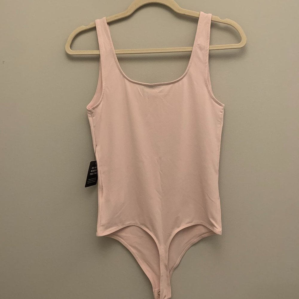 Express Fitted Square Neck Thong Bodysuit